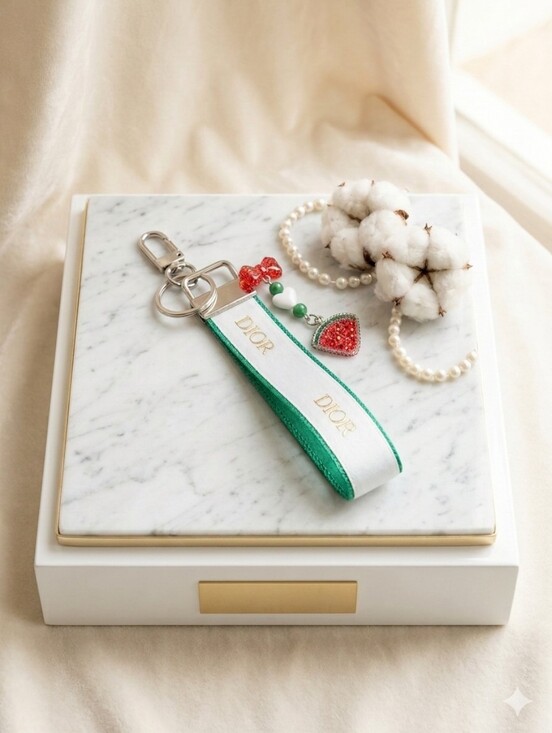 Handmade Accessories - Handcrafted Wristlet Key Chain/ Bag Charm- NWT